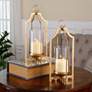 Uttermost Lucy Gold Hanging Table Candle Holder Set of 2