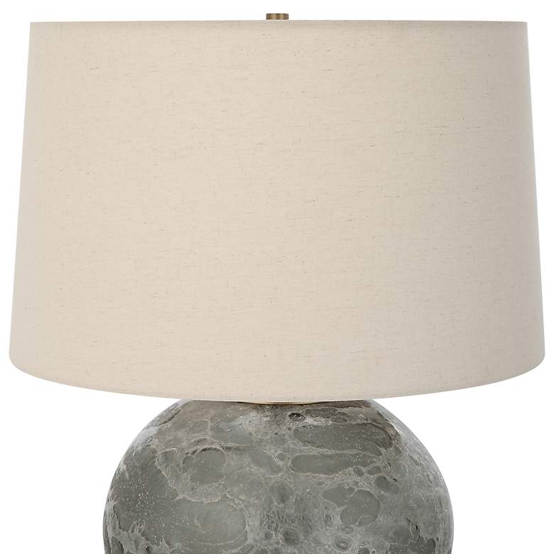 Image 5 Uttermost Lunia 25 inch High Smoky Gray Art Glass Table Lamp more views