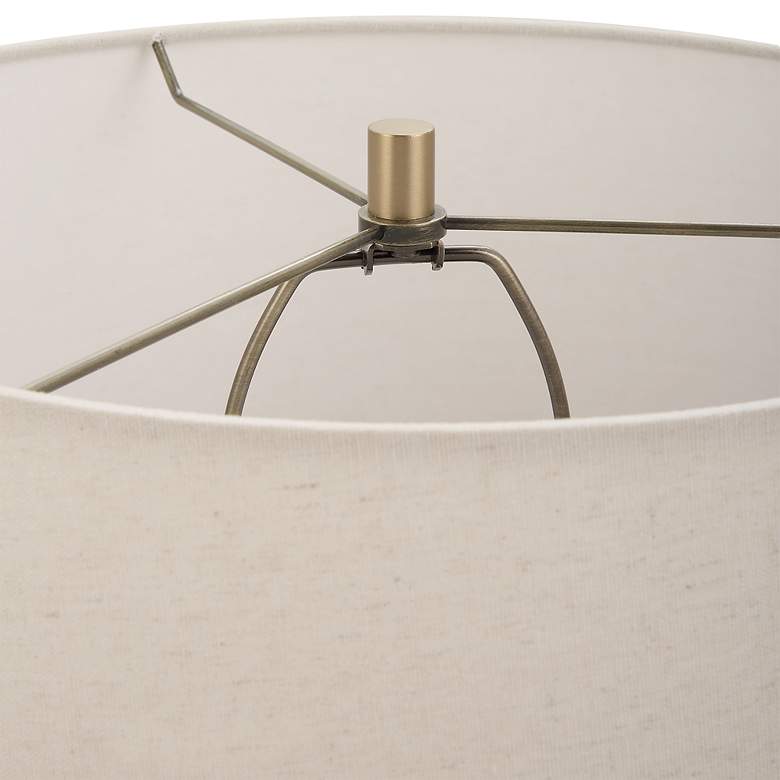 Image 6 Uttermost Lunia 25" High Smoky Gray Art Glass Table Lamp more views