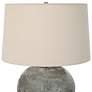 Uttermost Lunia 25" High Smoky Gray Art Glass Table Lamp