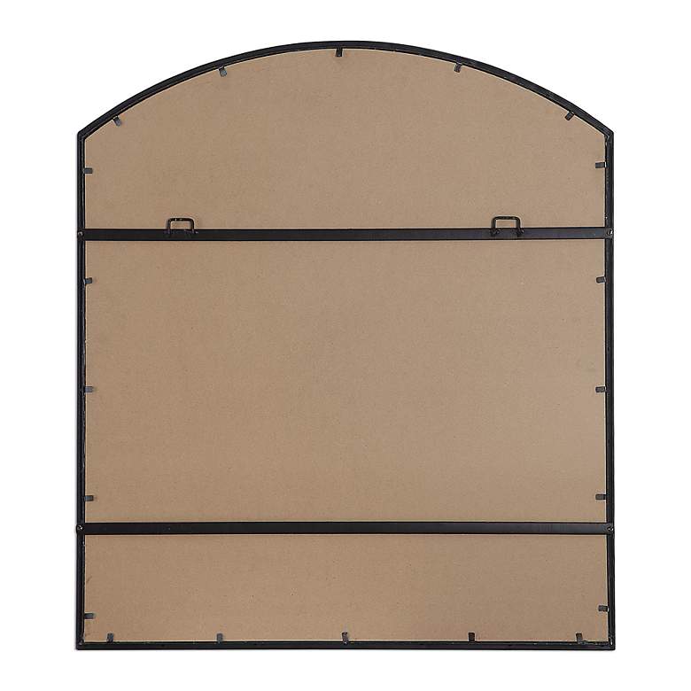 Image 6 Uttermost Lyda Aged Black 35" x 39 3/4" Arch Wall Mirror more views