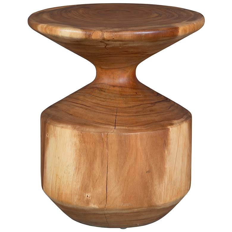 Image 4 Uttermost Lynx 20" High Suar Wood Accent Stool more views
