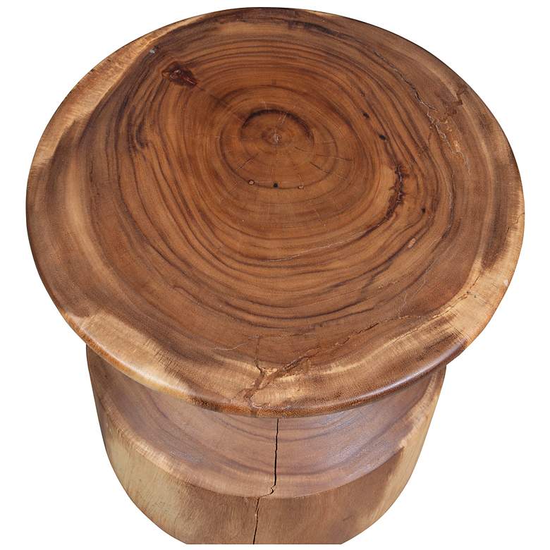 Image 5 Uttermost Lynx 20" High Suar Wood Accent Stool more views