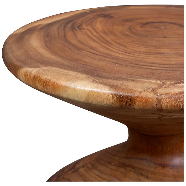 Image 6 Uttermost Lynx 20" High Suar Wood Accent Stool more views