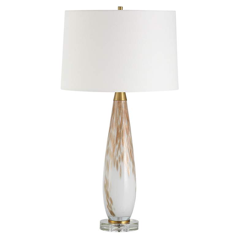 Image 4 Uttermost Lyra 28 1/2" High Spotted Metallic Gold Glass Table Lamp more views