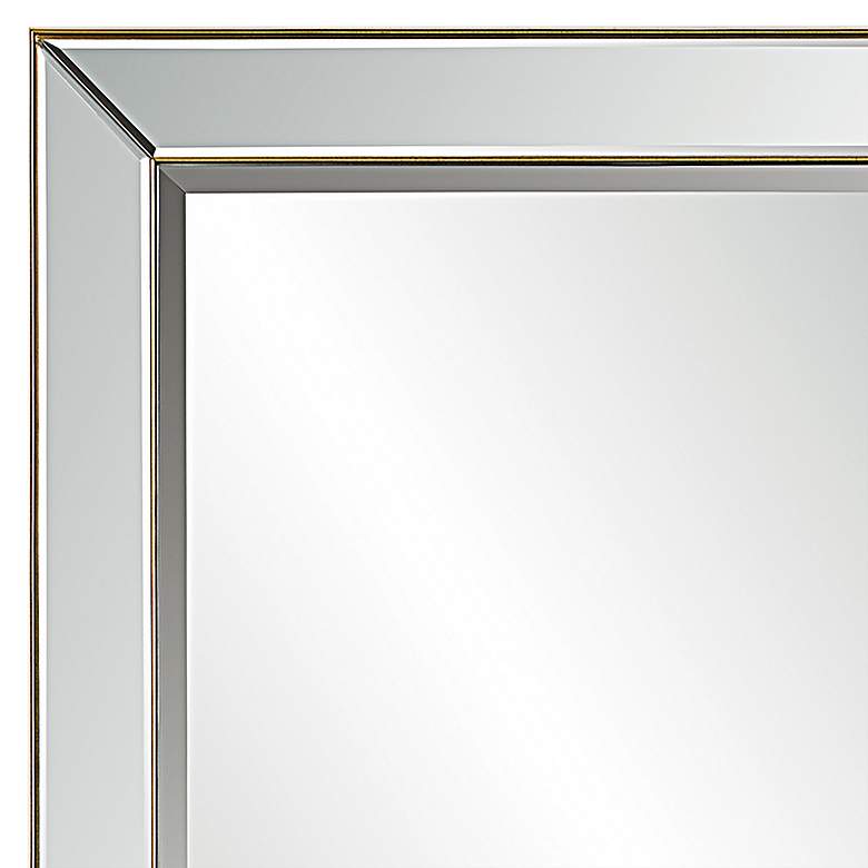 Image 2 Uttermost Lytton Slim Gold 24" x 48" Rectangular Wall Mirror more views