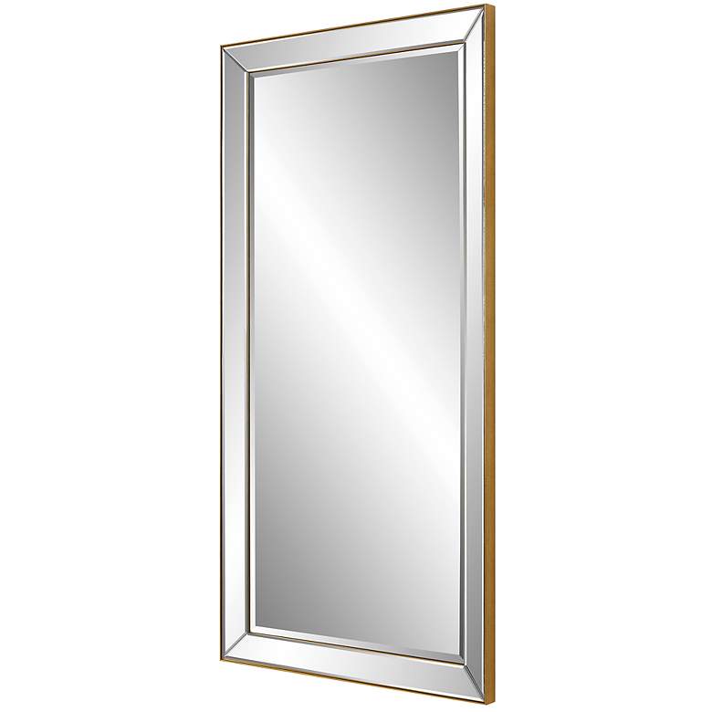 Image 2 Uttermost Lytton Slim Gold 24 inch x 48 inch Rectangular Wall Mirror more views