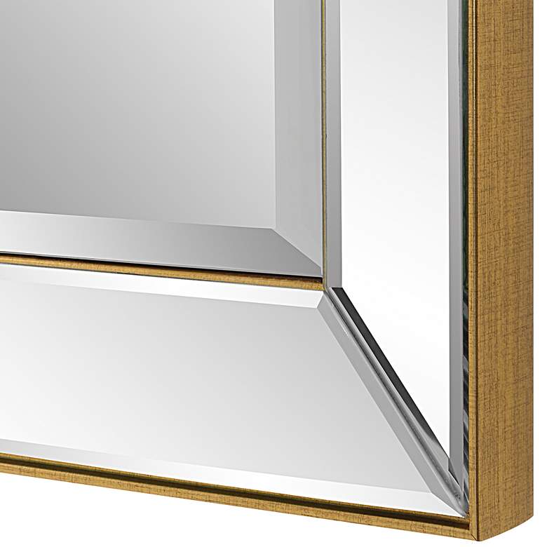 Image 3 Uttermost Lytton Slim Gold 24" x 48" Rectangular Wall Mirror more views