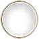 Uttermost Mackai 37 1/2" Metallic Gold Leaf Round Wall Mirror