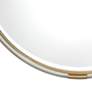 3_Uttermost Mackai 37 1/2" Metallic Gold Leaf Round Wall Mirror more views