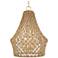 Uttermost Macrame 18" Rattan Rope 4-Light Pendant