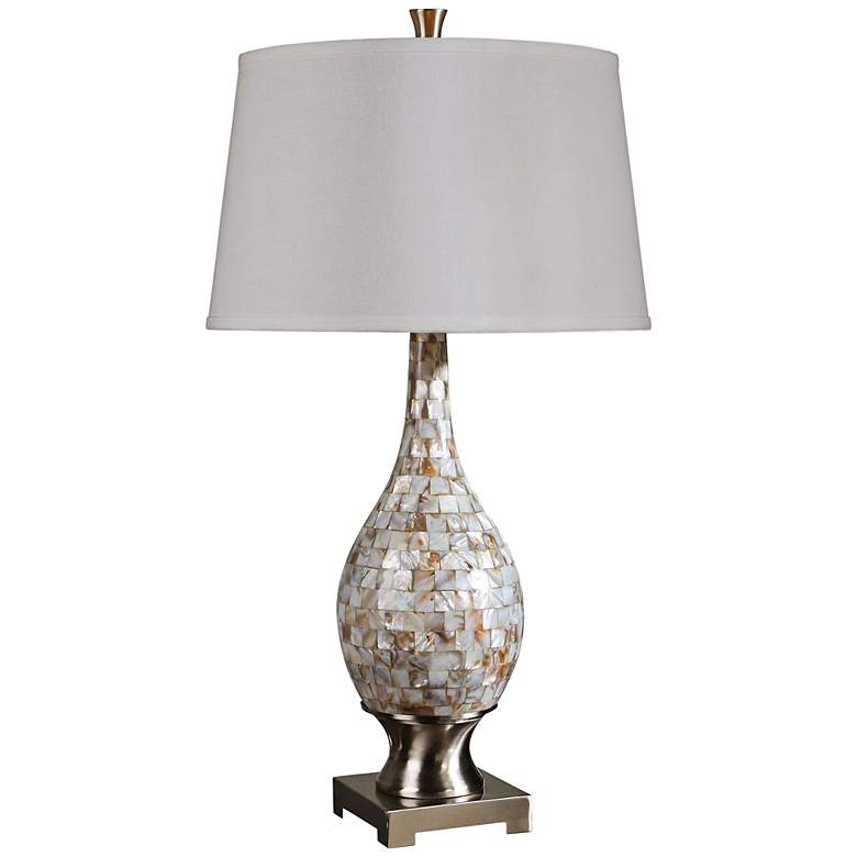Image 1 Uttermost Madre Mother Of Pearl Mosaic Table Lamp