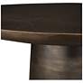 3_Uttermost Madrone 30" H x 60" W Golden Dark Bronze Outdoor Dining Table more views