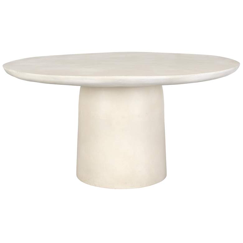 Image 1 Uttermost Madrone Warm White Cast Aluminum Outdoor Dining Table