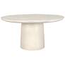 1_Uttermost Madrone Warm White Cast Aluminum Outdoor Dining Table