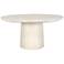 Uttermost Madrone Warm White Cast Aluminum Outdoor Dining Table