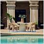 2_Uttermost Madrone Warm White Cast Aluminum Outdoor Dining Table more views