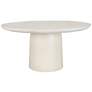 3_Uttermost Madrone Warm White Cast Aluminum Outdoor Dining Table more views