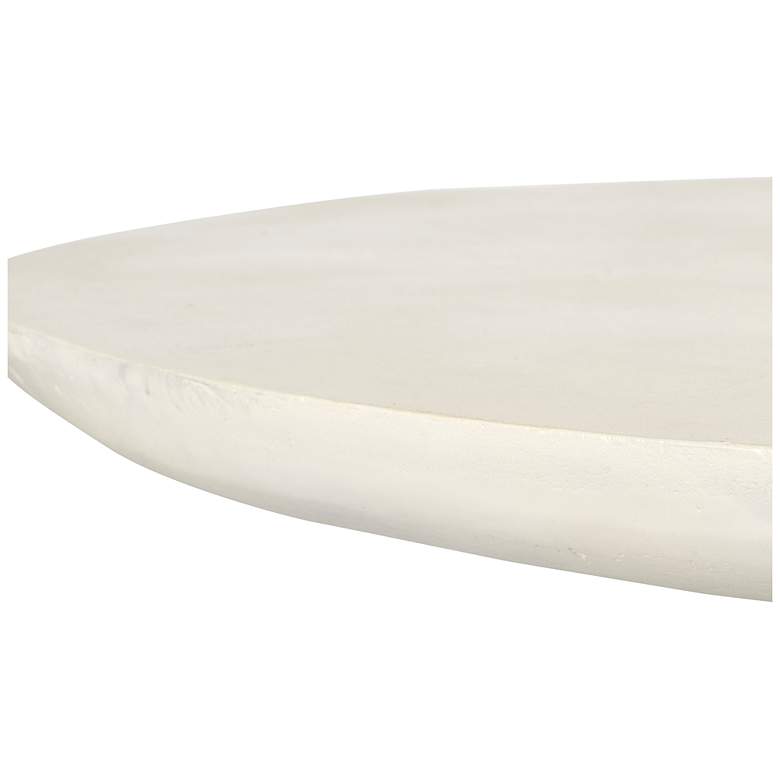 Image 4 Uttermost Madrone Warm White Cast Aluminum Outdoor Dining Table more views