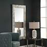3_Uttermost Maeona Metallic Silver 30" x 60" Wall Mirror more views