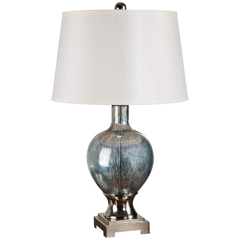 Image 1 Uttermost Mafalda Blue Mercury Glass Table Lamp