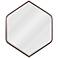 Uttermost Magda Bronze 30 1/4" x 36" Hexagon Wall Mirror