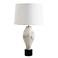 Uttermost Magdaline 29 1/2" White and Brown Ceramic Table Lamp