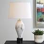1_Uttermost Magdaline 29 1/2" White and Brown Ceramic Table Lamp