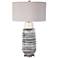 Uttermost Magellan Distressed Aged Ivory Glaze Table Lamp