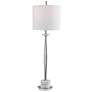 Uttermost Magnus 36" Plated Chrome Metal Buffet Table Lamp