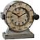 Uttermost Maine 11" High Antiqued Gray Table Clock