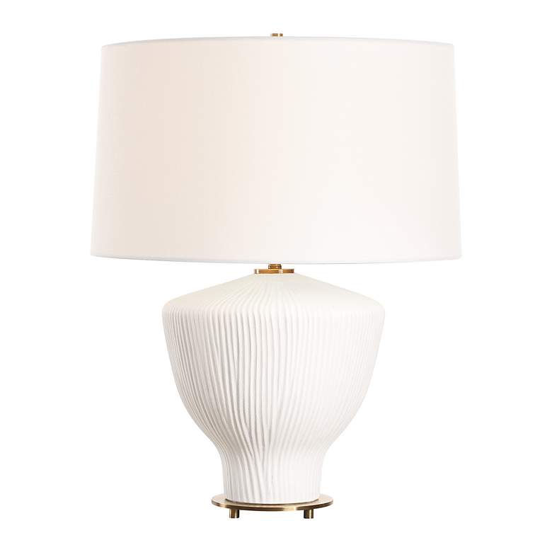 Image 2 Uttermost Maisie 23 1/2" High Table White Ceramic Table Lamp