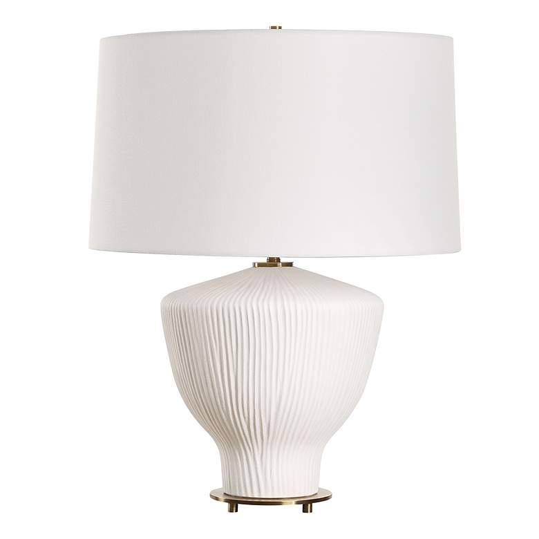 Image 4 Uttermost Maisie 23 1/2" High Table White Ceramic Table Lamp more views