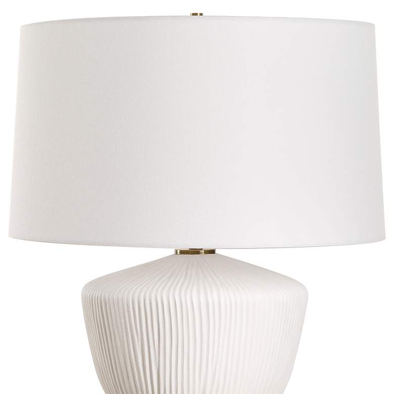 Image 5 Uttermost Maisie 23 1/2" High Table White Ceramic Table Lamp more views