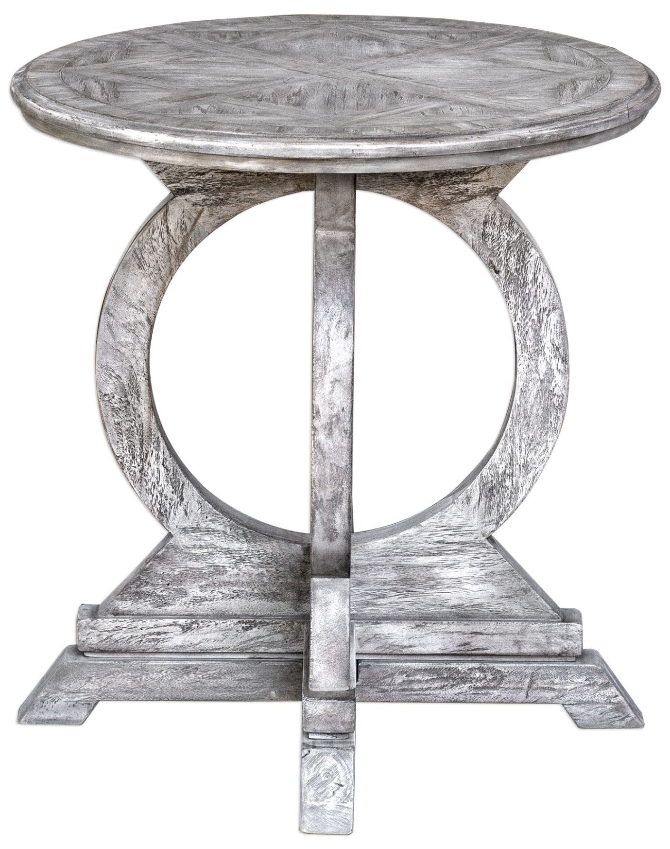 Image 2 Uttermost Maiva White Side Table