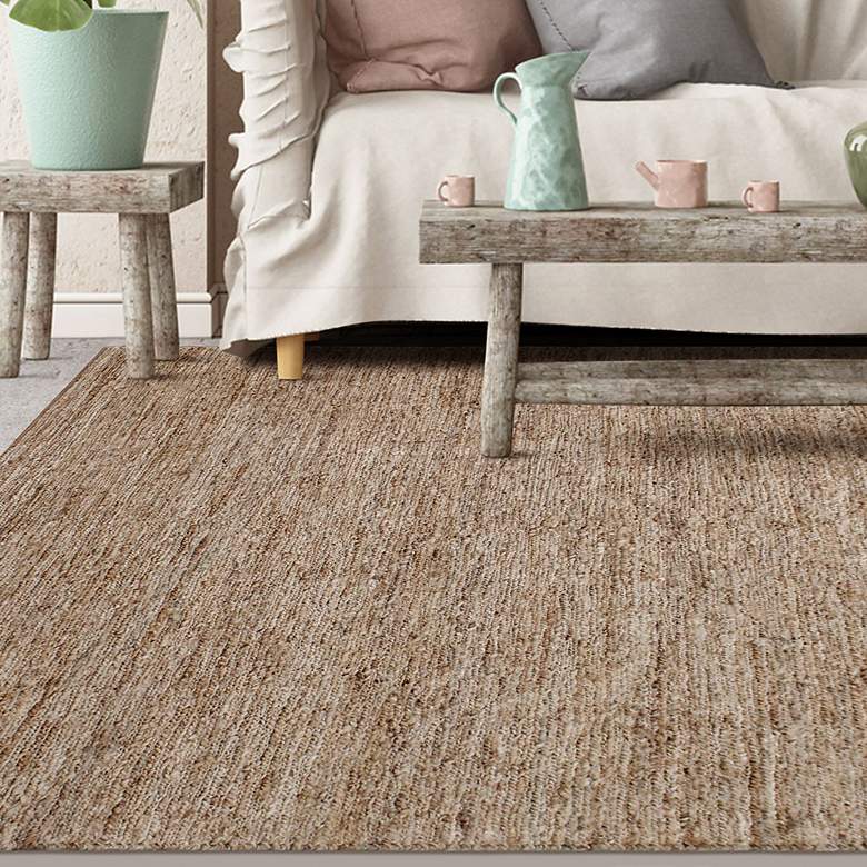 Image 2 Uttermost Makula 9'x6' Natural Jute Area Rug more views
