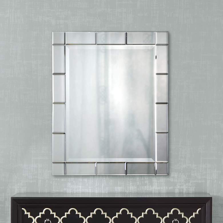 Image 1 Uttermost Makura 27 inch x 33 inch Rectangular Wall Mirror