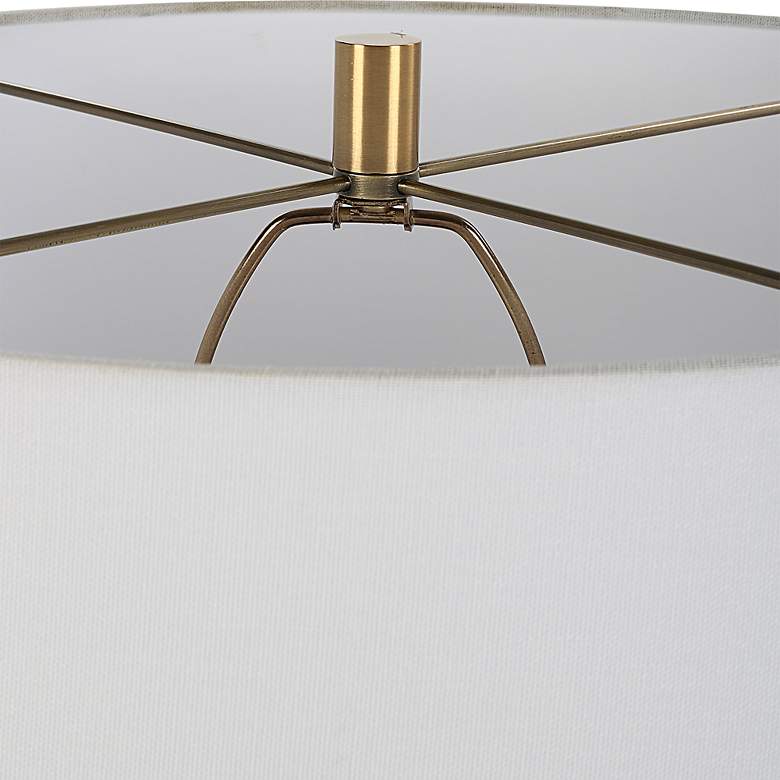 Image 6 Uttermost Malaga 35 1/2" Modern Aged Bronze Ceramic Table Lamp more views