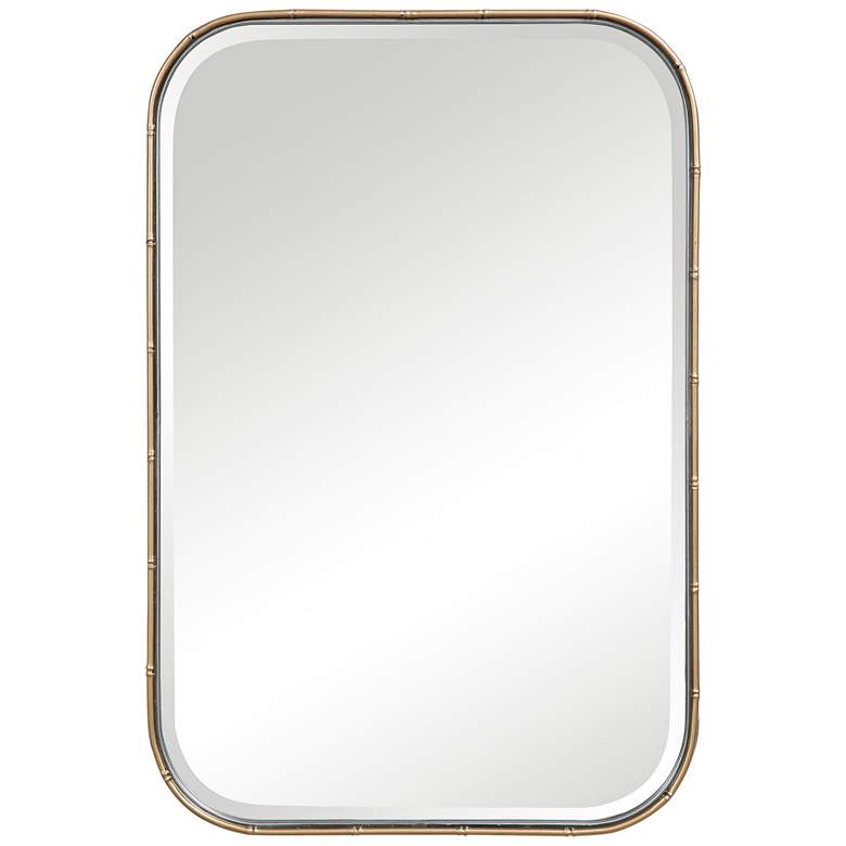 Image 2 Uttermost Malay Gold Bamboo 20 1/4" x 30" Vanity Wall Mirror