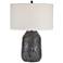 Uttermost Malaya Black and White Ceramic Table Lamp