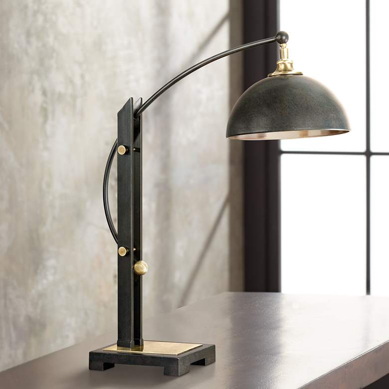 Image 1 Uttermost Malcolm Dark Oil Rubbed Bronze Metal Desk Lamp
