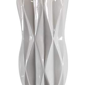 Image4 of Uttermost Malena 30 1/4" Modern Glazed Glossy White Ceramic Table Lamp more views