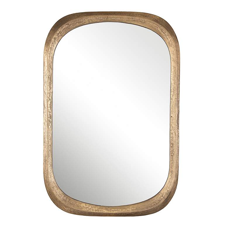 Image 2 Uttermost Malone Brass 24" x 36 1/2" Wall Mirror