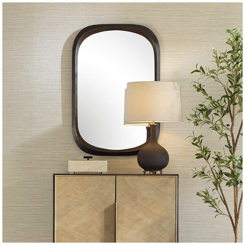 Image 1 Uttermost Malone Bronze 24" x 36 1/2" Wall Mirror