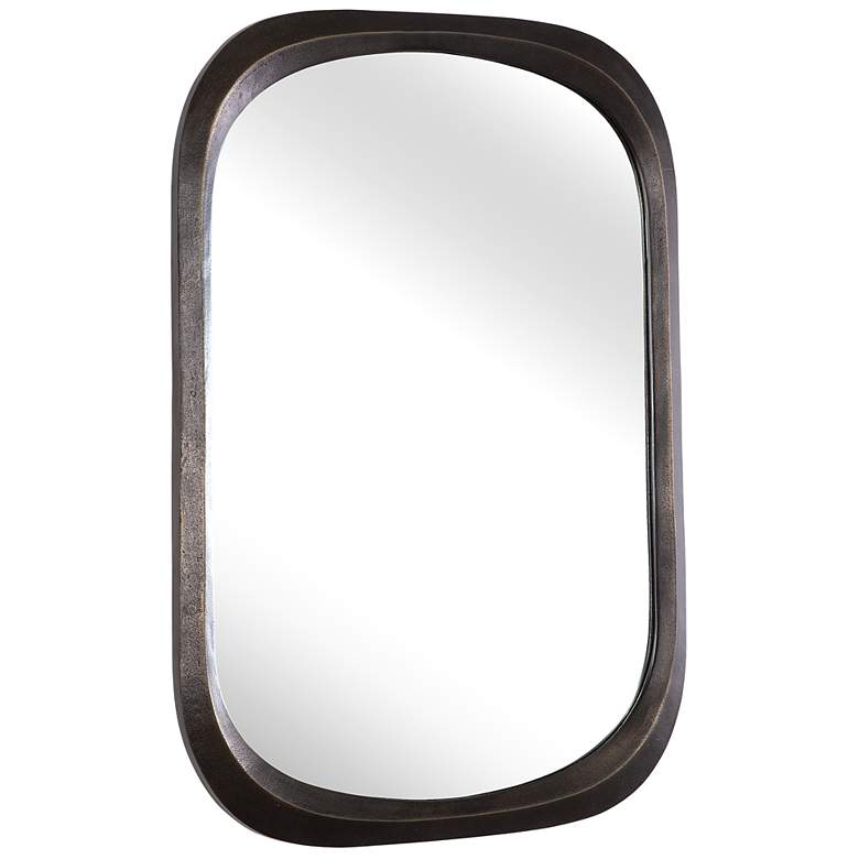 Image 4 Uttermost Malone Bronze 24" x 36 1/2" Wall Mirror more views