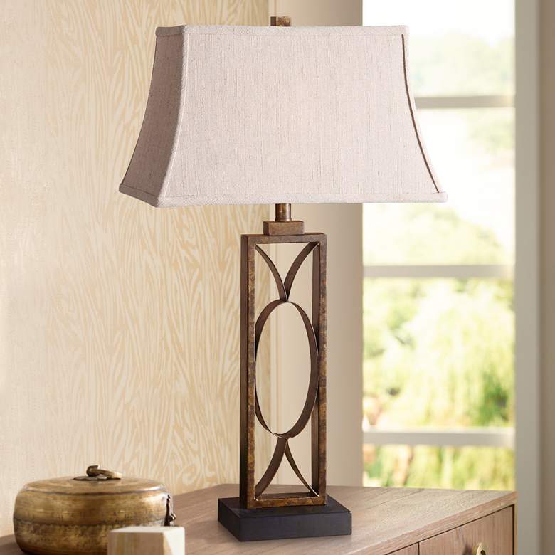 Image 1 Uttermost Manicopa Dark Bronze Table Lamp