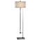 Uttermost Mannan 64 1/4" High Acrylic and Nickel Floor Lamp