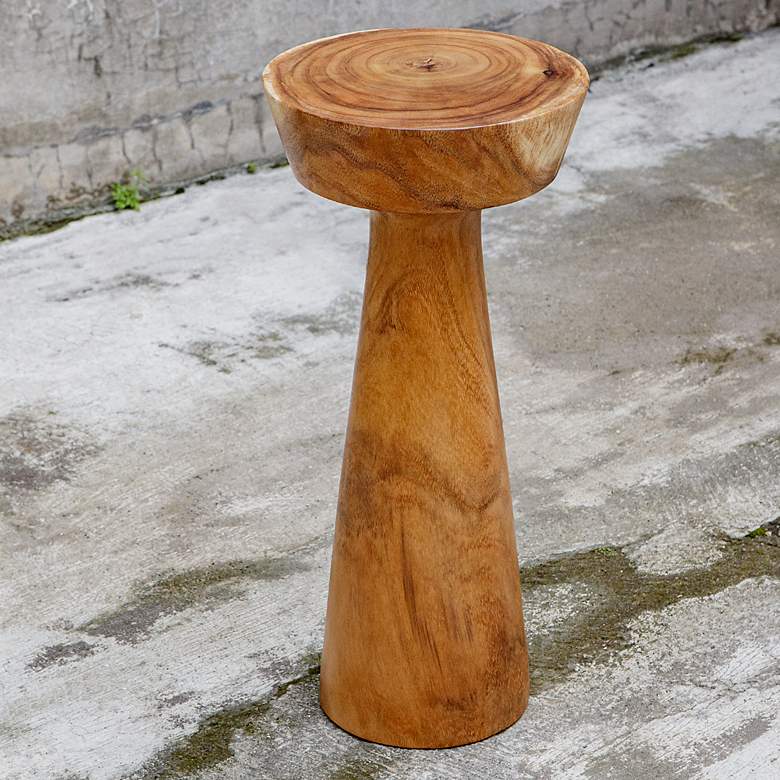 Image 1 Uttermost Mano 24 1/2" High Natural Martini Table