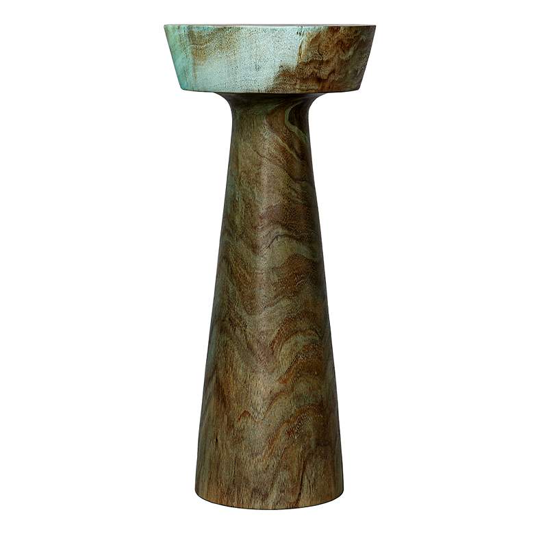 Image 4 Uttermost Mano 24 1/2" Wide Blue and Green Drink Table more views