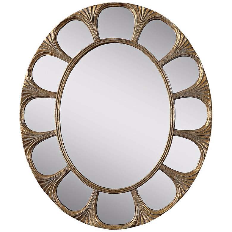 Image 1 Uttermost Marcellinara 29" High Gold Wall Mirror
